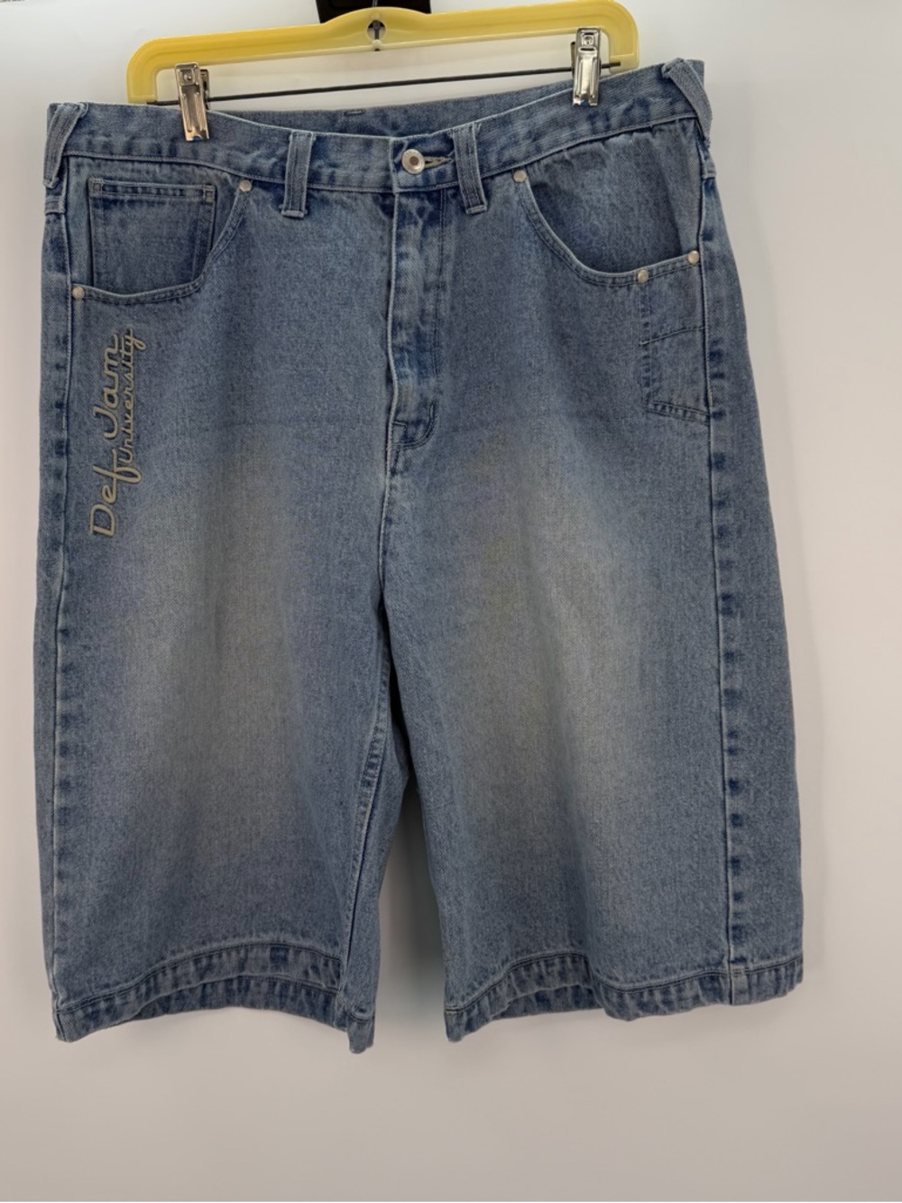 Def Jam University Baggy Denim Shorts Size 36 Y2K Hip Hop Vintage 2000s